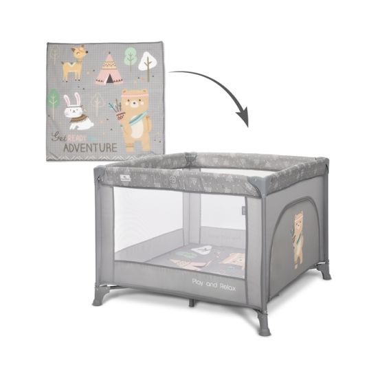 LORELLI OGRADICA PLAY & RELAX - GREY ADVENTURE