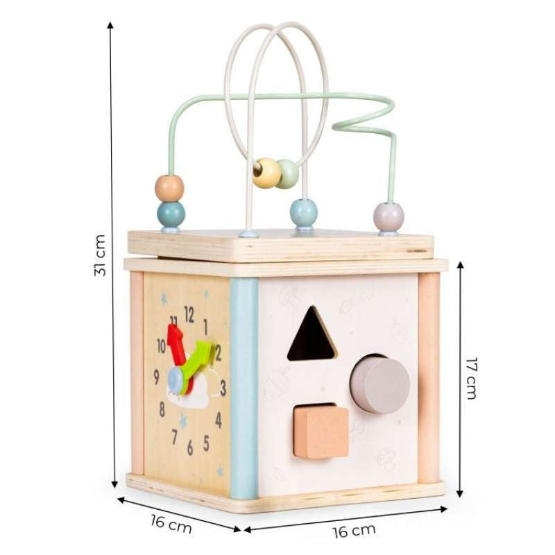 Eco Toys drvena edukativna kocka sorter 1001