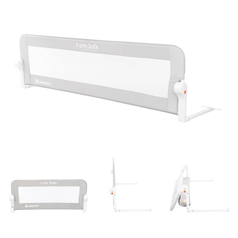 Kikka Boo I Am Safe 150cm zaštitna ogradica za krevetac Grey