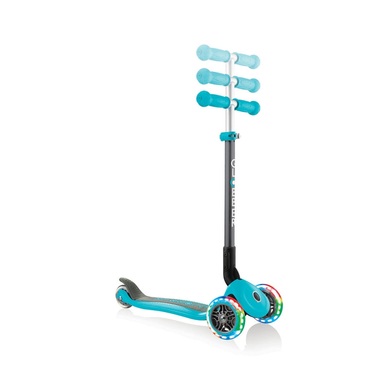 Globber Primo sklopivi trotinet sa LED točkovima Blue