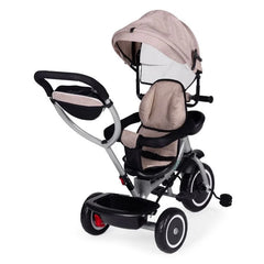2u1 tricikl sa rotirajućim sedištem i sklopivom tendom Beige, ECOTOYS