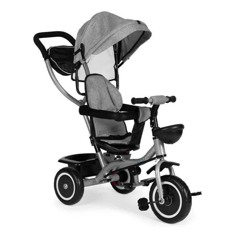 2u1 tricikl sa rotirajućim sedištem i sklopivom tendom Gray, ECOTOYS