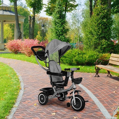 2u1 tricikl sa rotirajućim sedištem i sklopivom tendom Gray, ECOTOYS