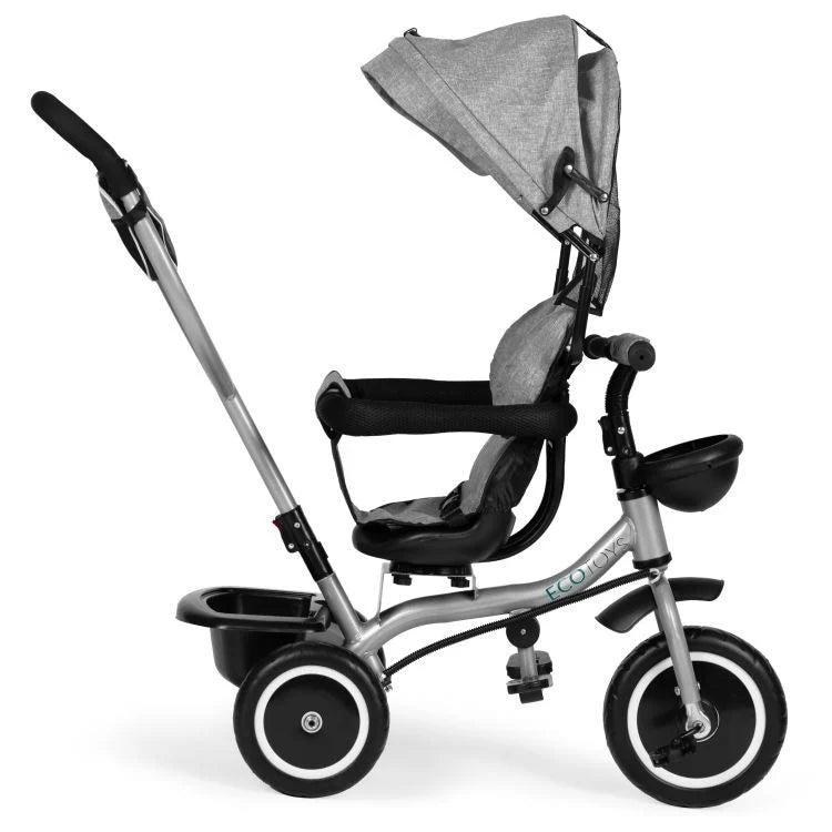 2u1 tricikl sa rotirajućim sedištem i sklopivom tendom Gray, ECOTOYS