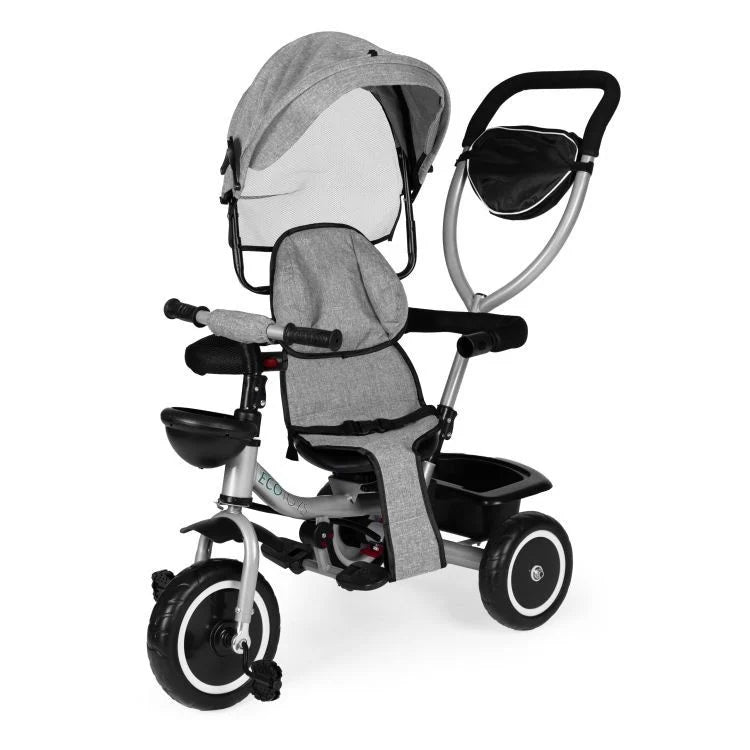 2u1 tricikl sa rotirajućim sedištem i sklopivom tendom Gray, ECOTOYS