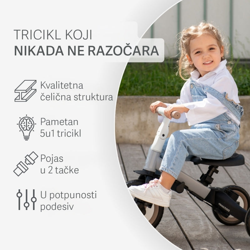 Kikka Boo Flip tricikl 5u1 Grey