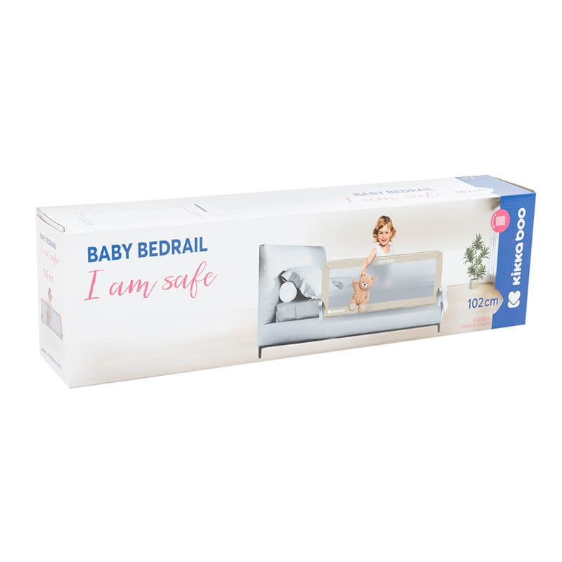 Kikka Boo I Am Safe 102cm zaštitna ogradica za krevetac Beige