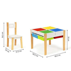Eco Toys dečiji set sa stolom i 2 stolice 002