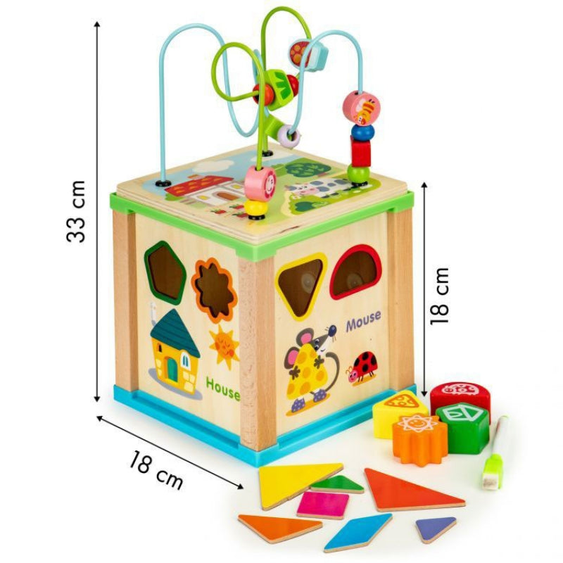 Eco Toys drvena edukativna kocka 470