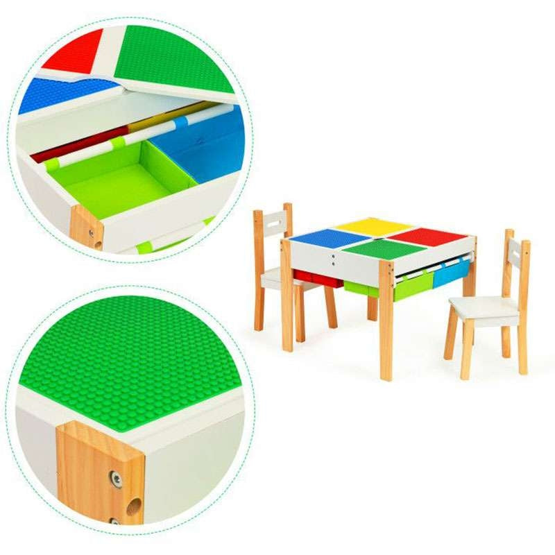 Eco Toys dečiji set sa stolom i 2 stolice 002