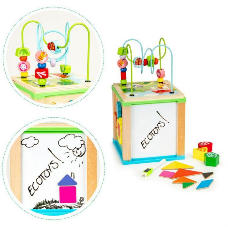Eco Toys drvena edukativna kocka 470