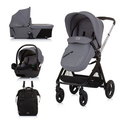 Chipolino Elite 3u1 kolica za bebe i-Size - Granite (Siva) KKET02402GN