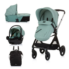 Chipolino Elite 3u1 kolica za bebe i-Size - Pastel green (Zelena) KKET02404PG