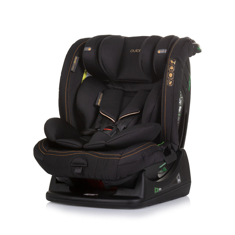 Chipolino Aviato auto sedište i-Size 40-150cm - STKAVT02401OB Obsidian (Crna)