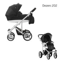 BEBETTO MAGNUM KOLICA ZA BEBE BELI RAM, SET 3U1 202