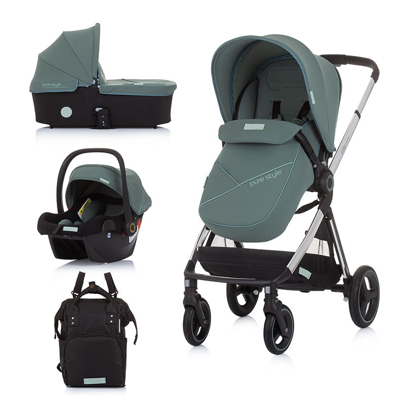 3u1 Kolica za bebe Chipolino Elite - Aloe (Zelena)