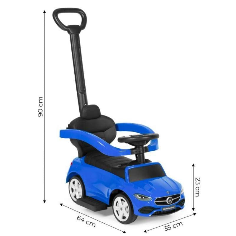 Eco Toys guralica sa interaktivnim volanom i ručkom Mercedes C Class Blue
