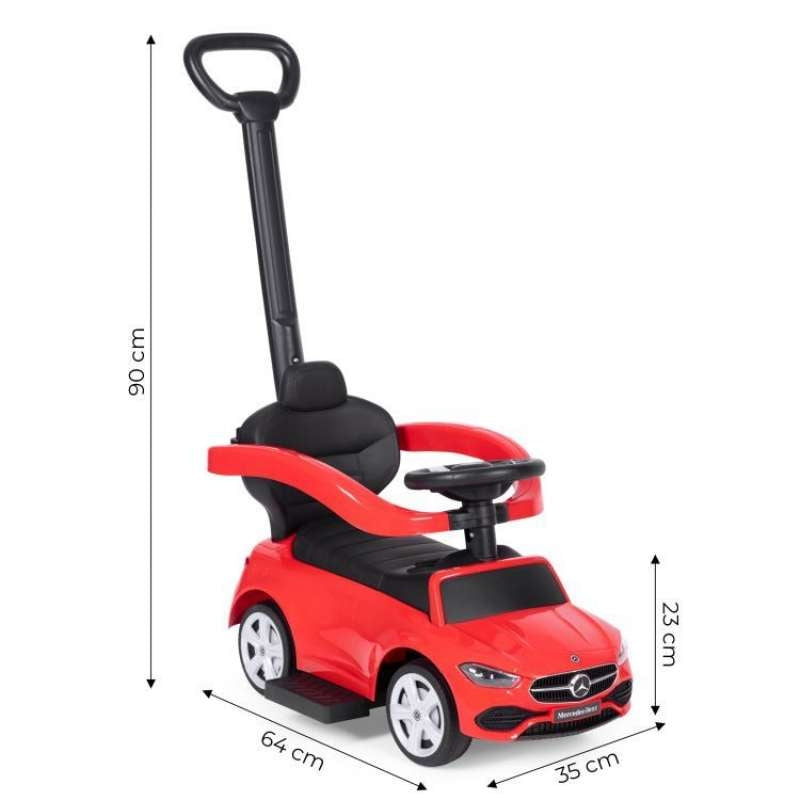 Eco Toys guralica sa interaktivnim volanom i ručkom Mercedes C Class Red