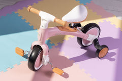 Ecotoys balans bicikl sa pedalama i pomoćnim točkovima 3u1 pink