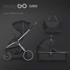 EUROCART EASY GO GIRO 2U1 KOLICA ZA BEBE EBONY BLACK