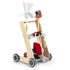 Eco Toys drveni set za čišćenje sa kolicima i usisivačem XXL 4401