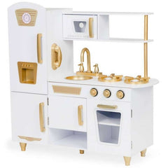 Velika drvena kuhinja za decu White&Gold 7267