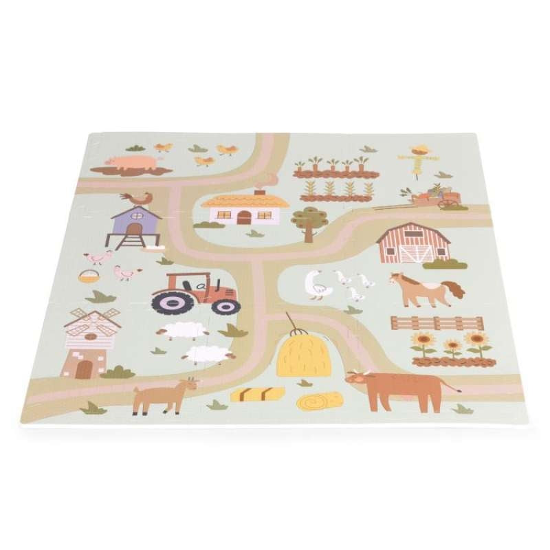 Eco Toys velika podloga za igru od EVA pene 90,5x90,5cm Farma 019
