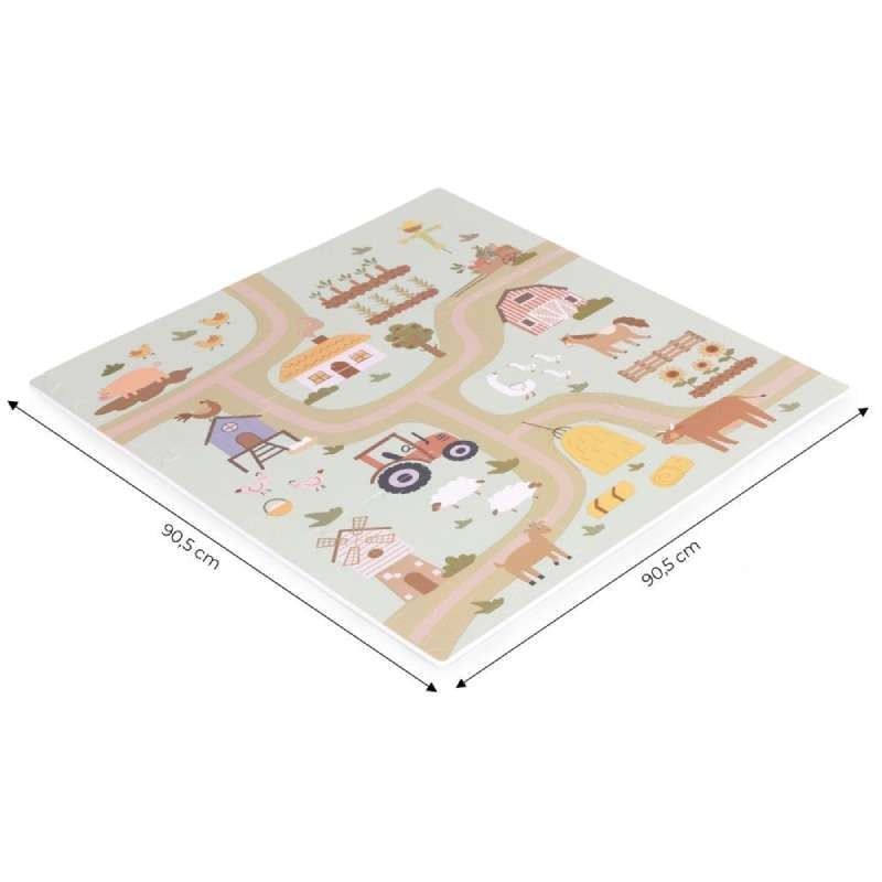 Eco Toys velika podloga za igru od EVA pene 90,5x90,5cm Farma 019