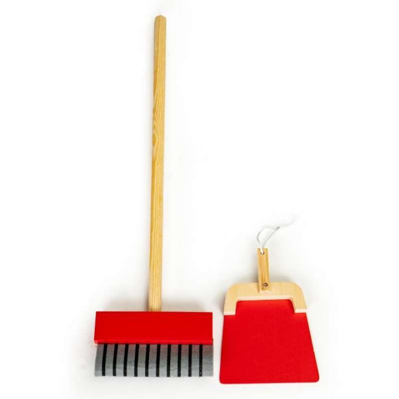 Eco Toys drveni set za čišćenje sa kolicima i usisivačem XXL 4401