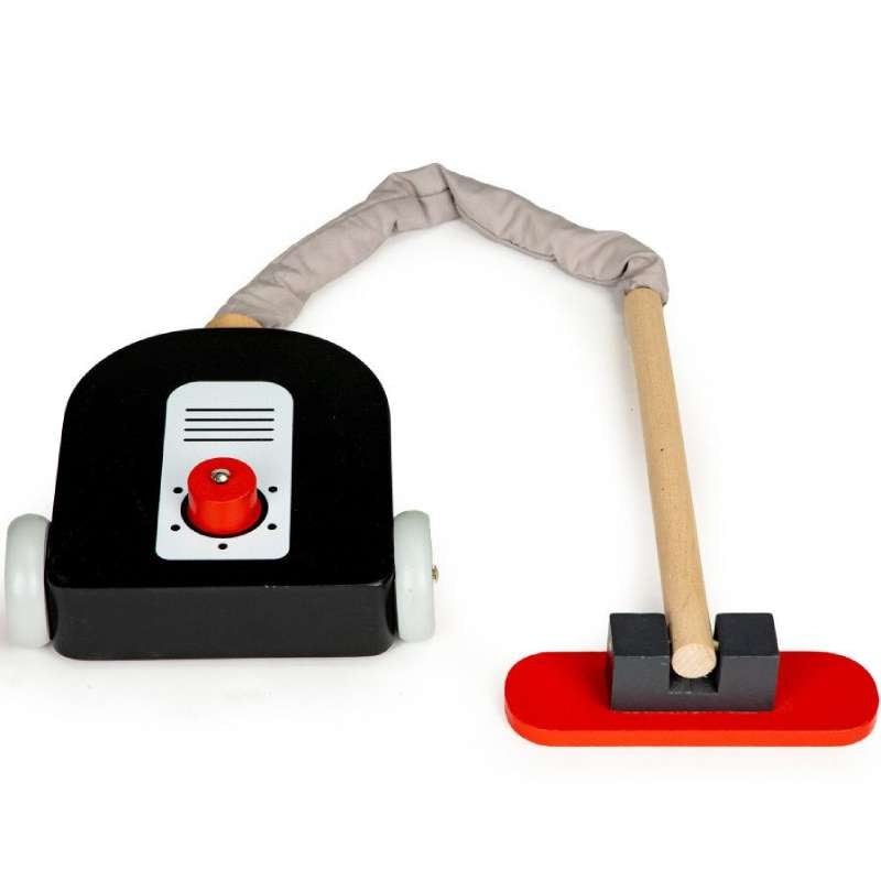 Eco Toys drveni set za čišćenje sa kolicima i usisivačem XXL 4401