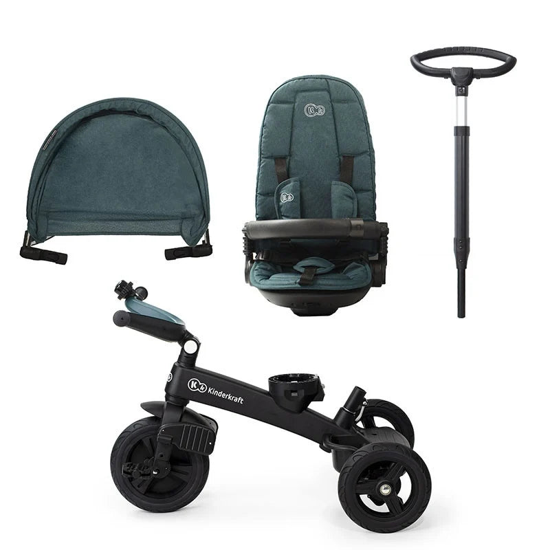 KINDERKRAFT TRICIKL EASY TWIST 2U1 GREEN