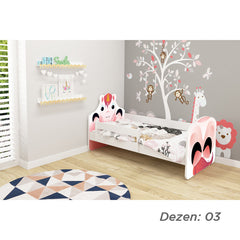KREVET ZA DECU ANIMALS 140X70 CM WHITE ACMA VII 03