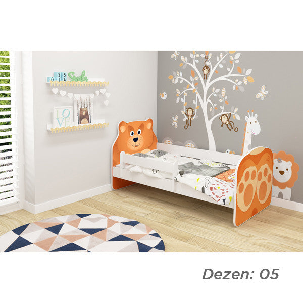 KREVET ZA DECU ANIMALS 140X70 CM WHITE ACMA VII 05
