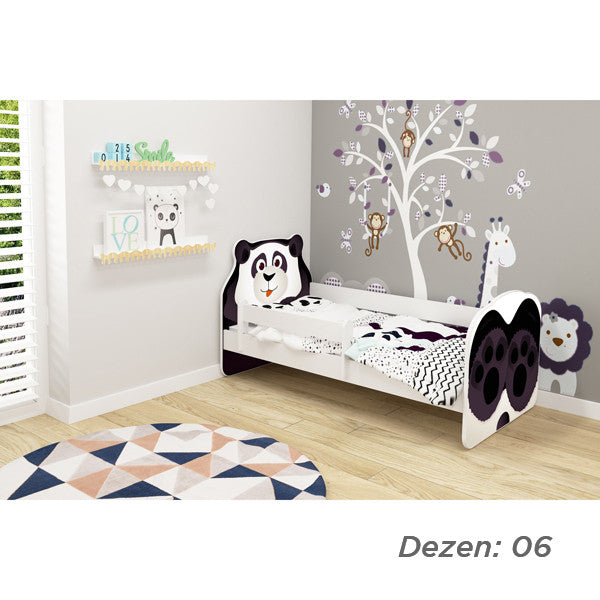 KREVET ZA DECU ANIMALS 140X70 CM WHITE ACMA VII 06