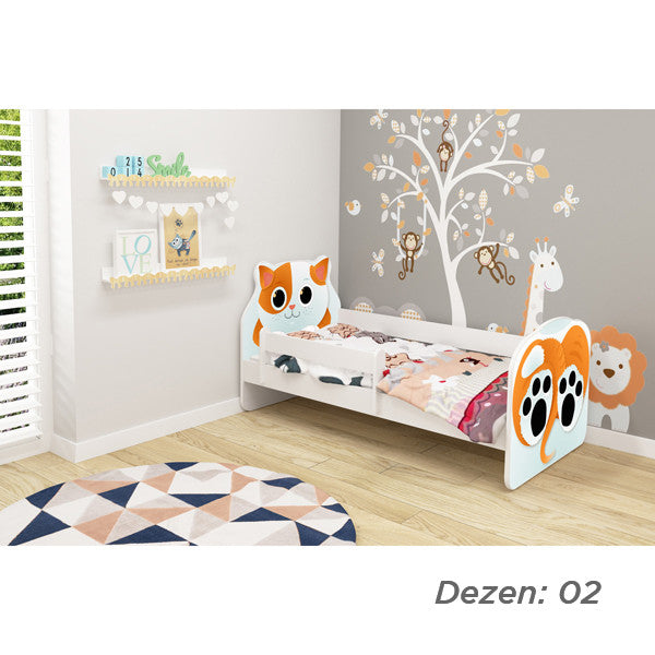 KREVET ZA DECU ANIMALS 180X80 CM WHITE ACMA VII 02