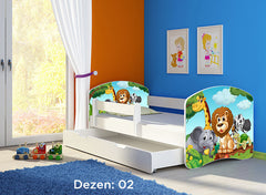 KREVET ZA DECU WHITE SA FIOKOM 160X80 ACMA 2 02