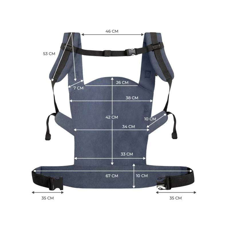 Kinderkraft Nino kengur nosiljka Confetti Denim