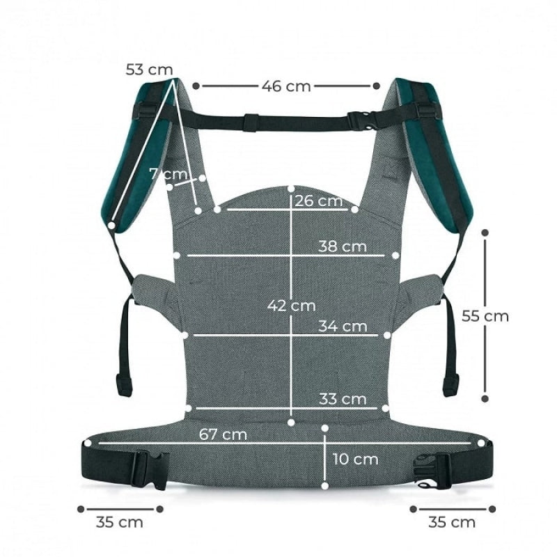 Kinderkraft Milo kengur nosiljka Nature Vibes Green