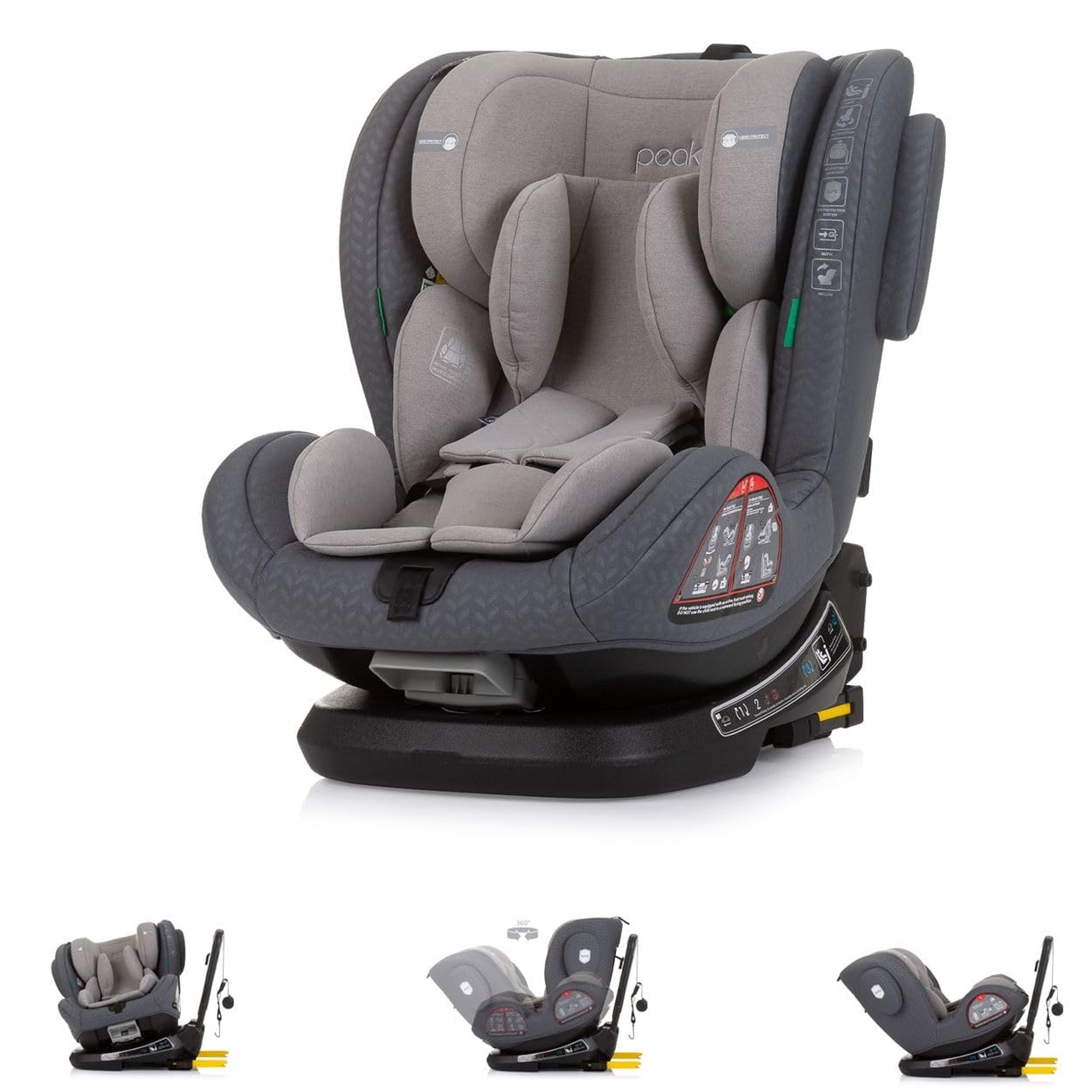 Chipolino Peak auto sedište za decu 40-150 cm I-Size Isofix