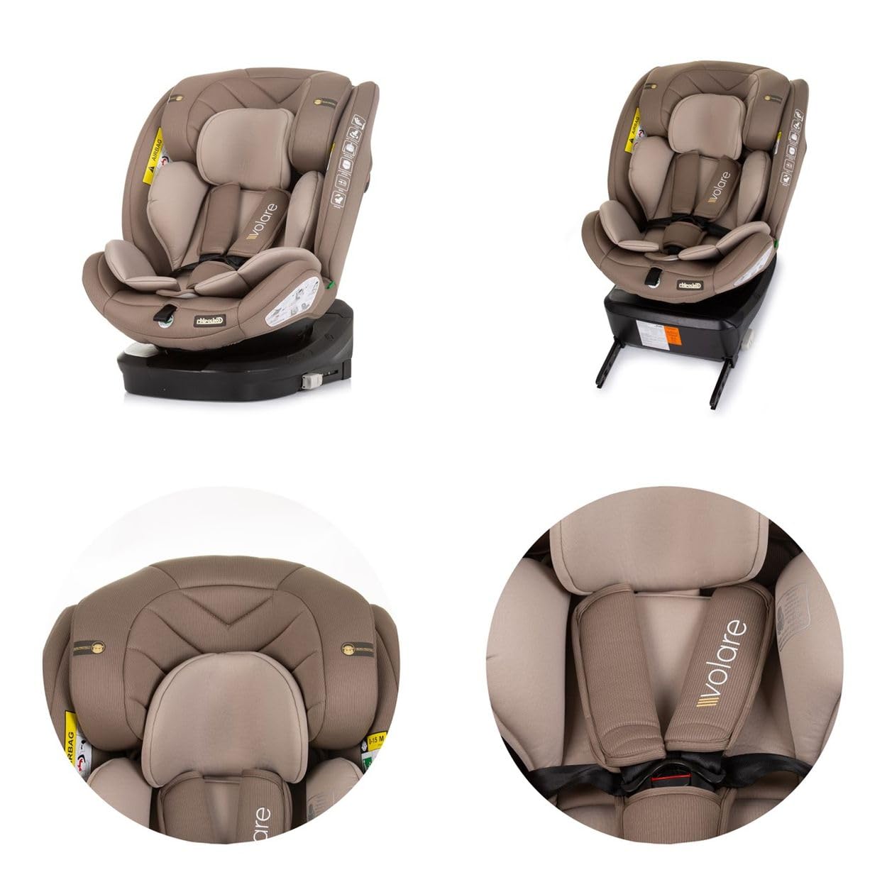 Chipolino Volare auto sedište za decu 40-150 cm I size Isofix