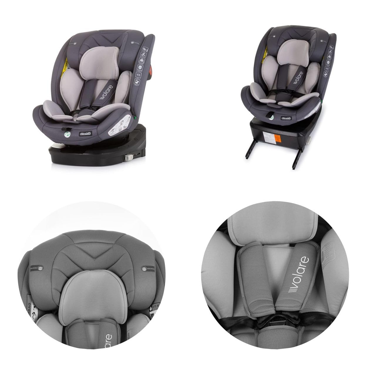 Chipolino Volare auto sedište za decu 40-150 cm I size Isofix
