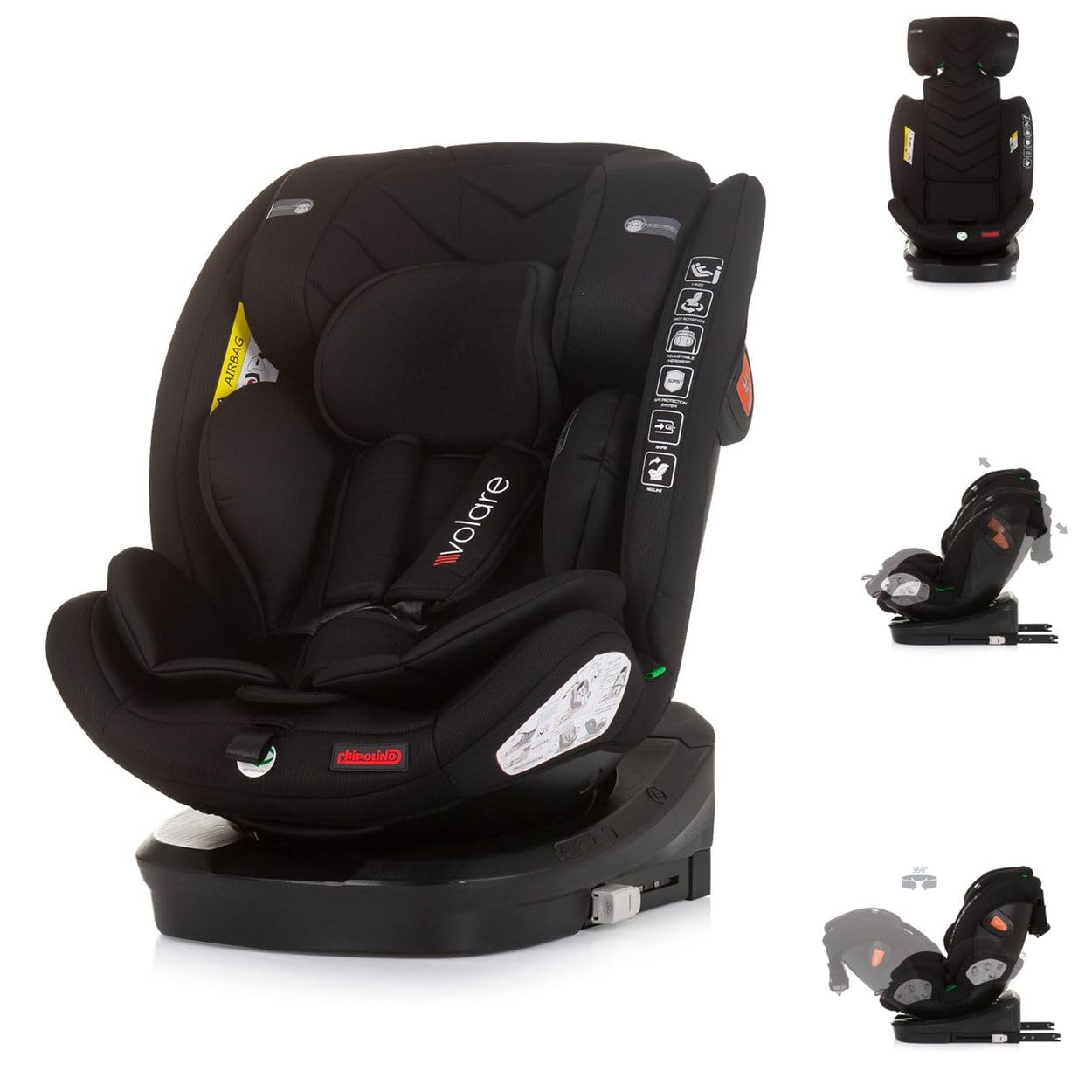Chipolino Volare auto sedište za decu 40-150 cm I size Isofix