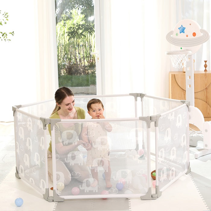BBO OGRADICA 6u1 FUN 2 PLAY (WMWL01) - ELEPHANT (80 x 72cm x 6kom)