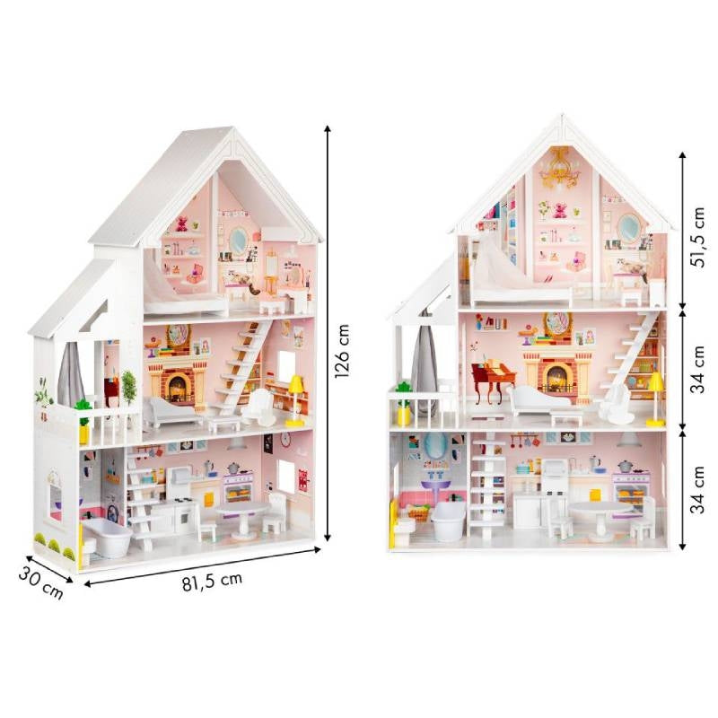 Drvena kućica za lutke XXL For Dolls Residence 4127
